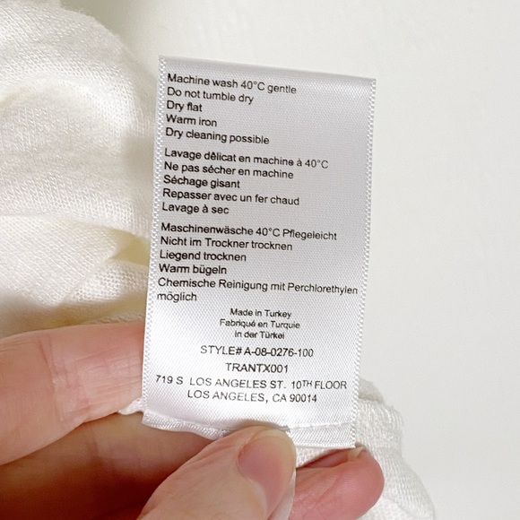 Anine Bing White Issac Tee - Picture 7 of 7